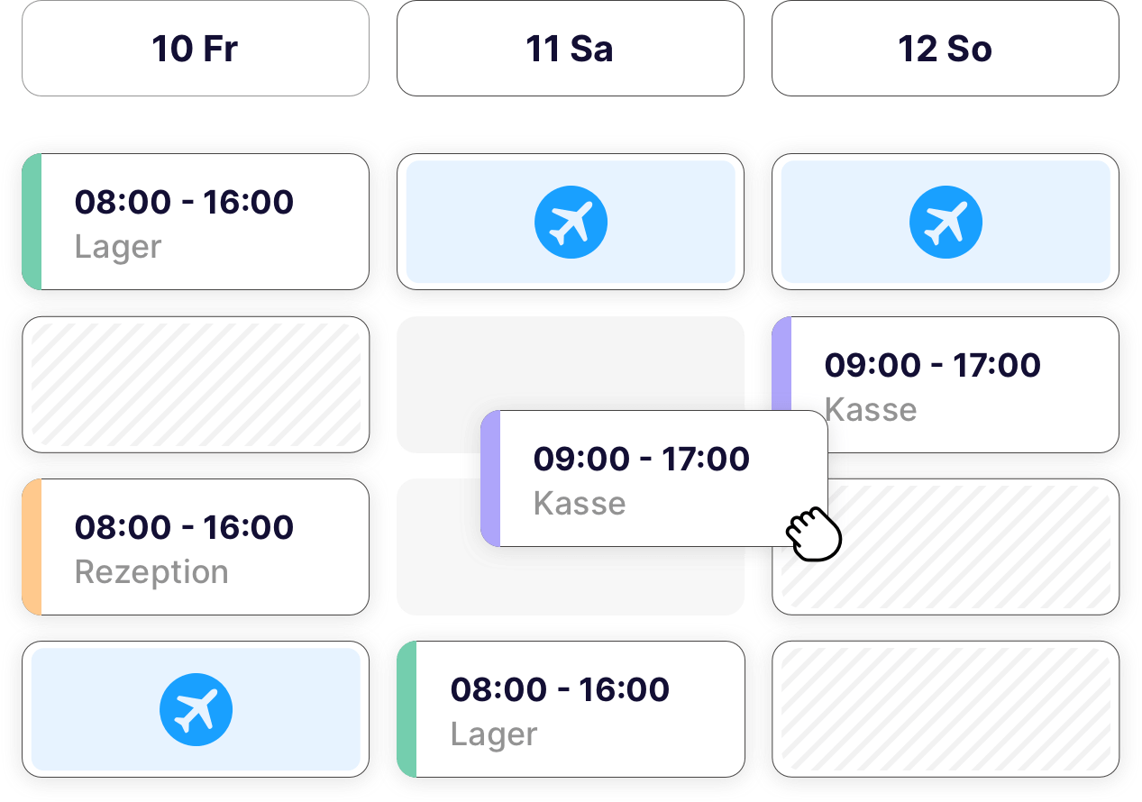 Intuitive Dienstplanung